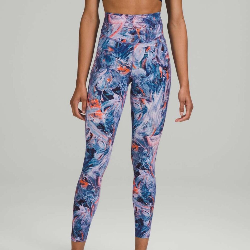 NEW Lululemon Base Pace High-Rise Running Tight 25" Atmospheric Purple Multi 18